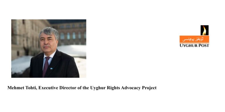 Congratulatory message from Mehmet Tohti: